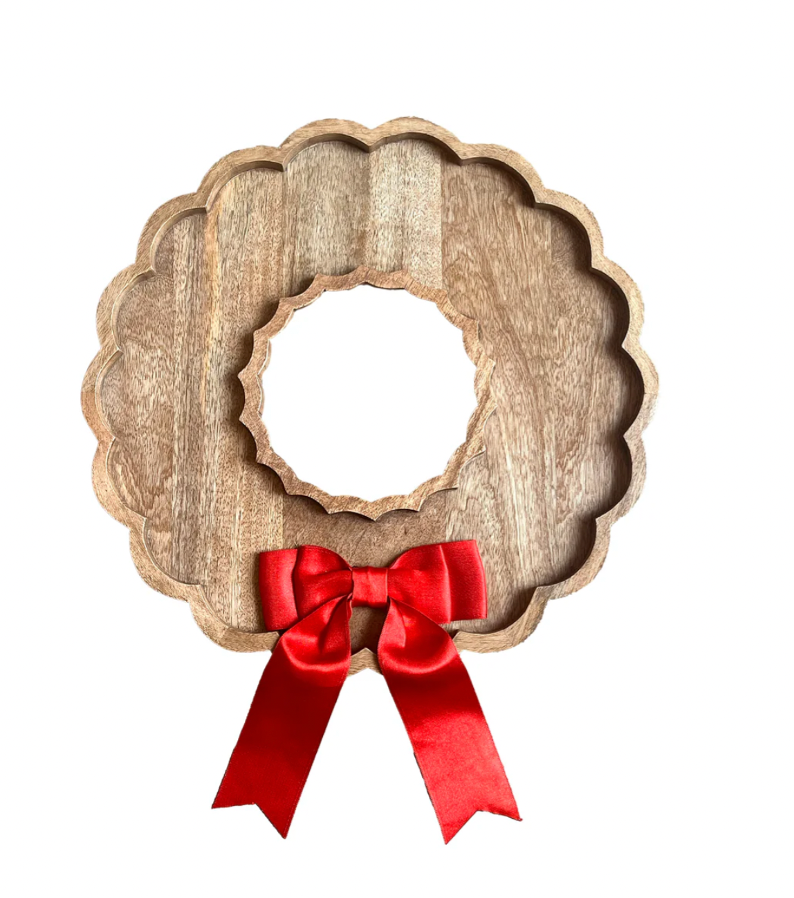 Mary Square Wood Wreath Bow Board