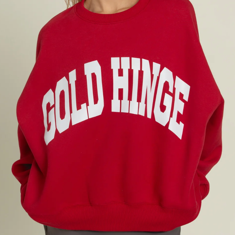 Gold Hinge Ruby Wide Arm Sweatshirt