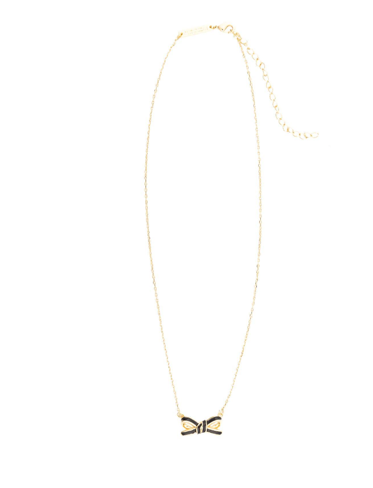 Michelle McDowell Luxe Bow Necklace in Black