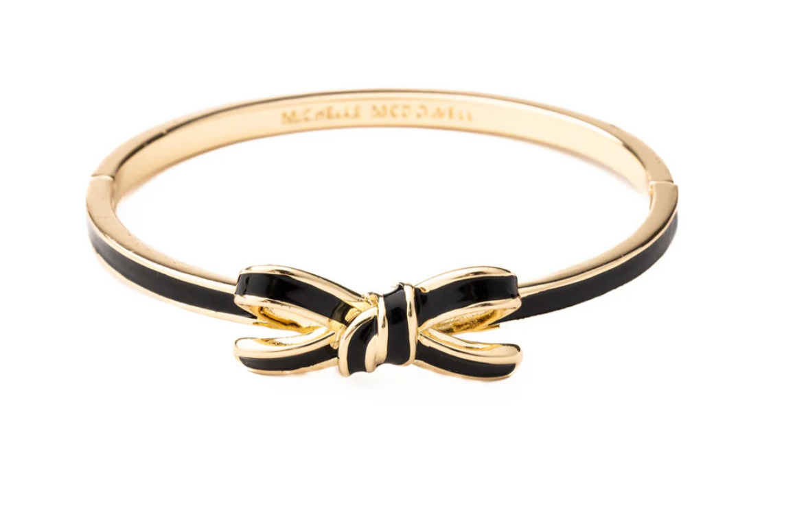 Michelle McDowell Luxe Bow Bangle in Black