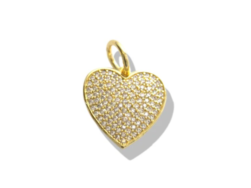 Allison Avery Pave Heart Charm