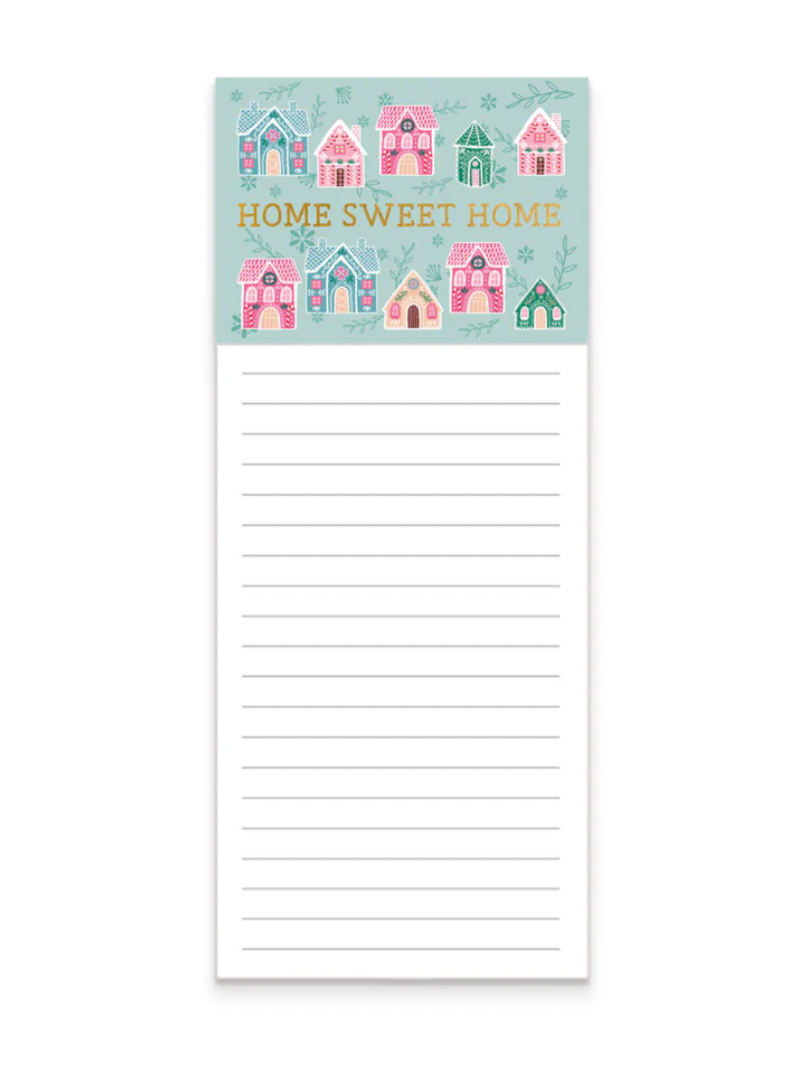 Mary Square Home Sweet Home Magnetic Notepad