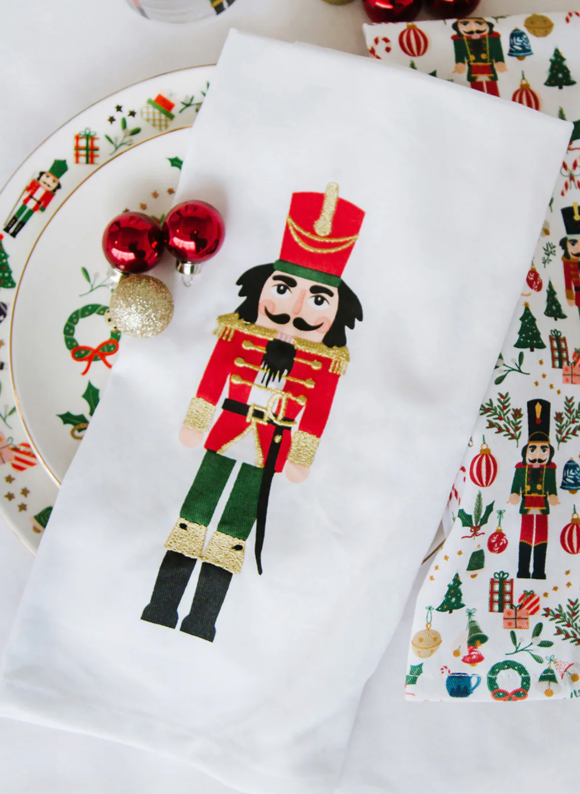 Mary Square Traditional Nutcracker Tea Towel