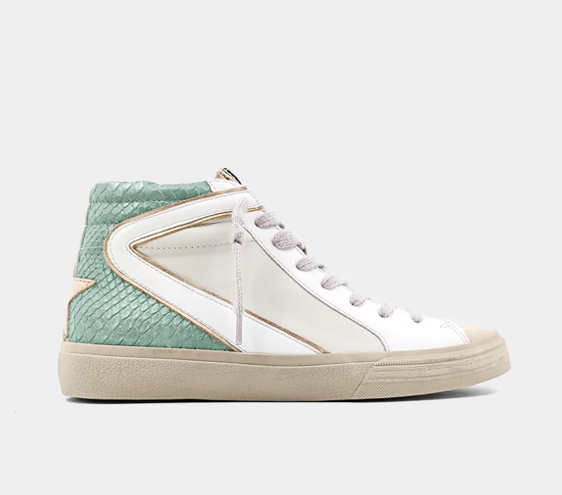 ShuShop Rooney Mint Snake Sneaker