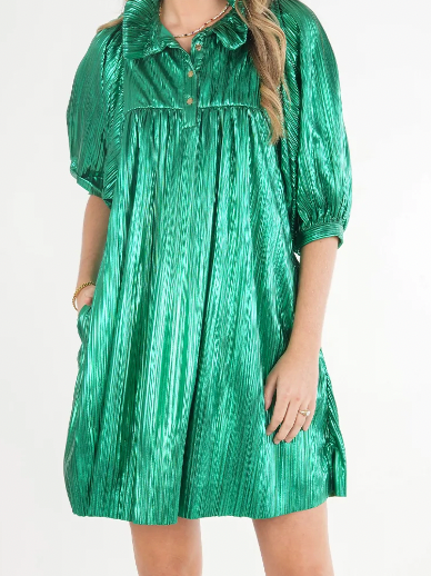 Emily McCarthy Charlotte Dress in Jolly Green