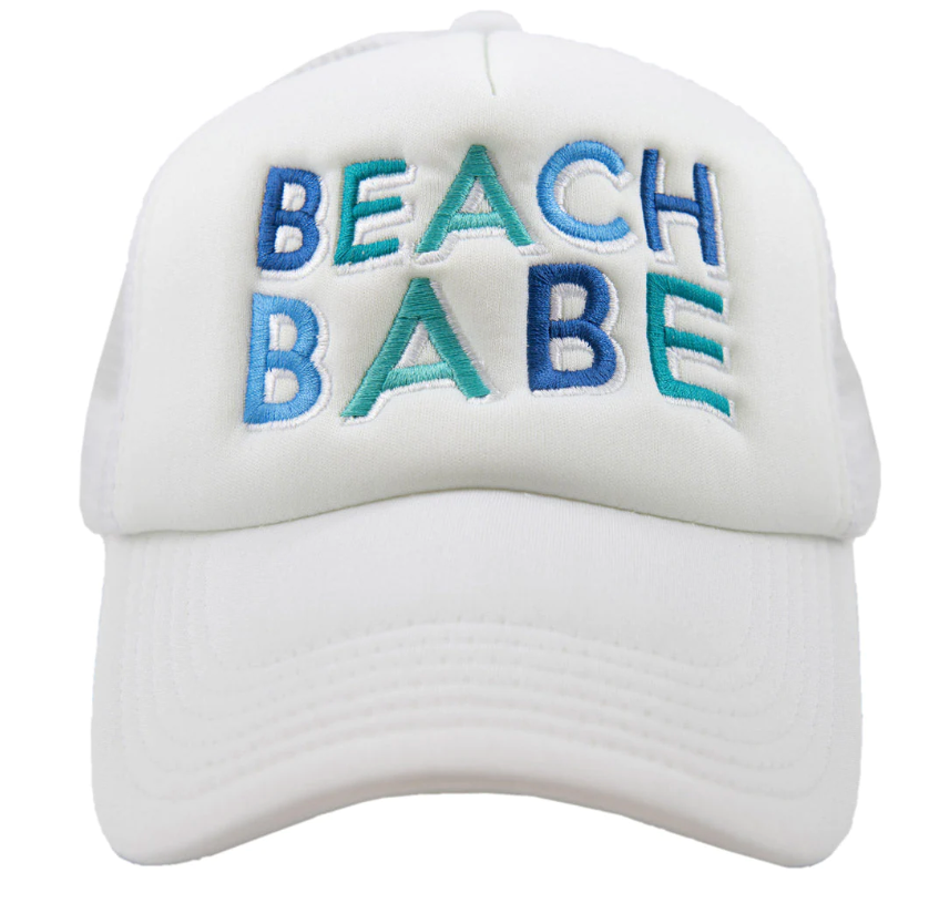 Ocean Mix Beach Babe Trucker Hat White