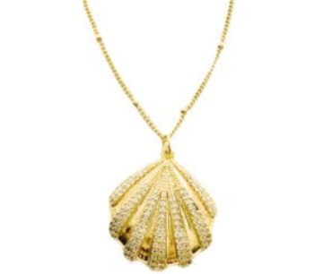 Lauren Kenzie Golden Seashell Necklace