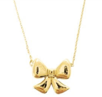 Lauren Kenzie Golden Bow Necklace