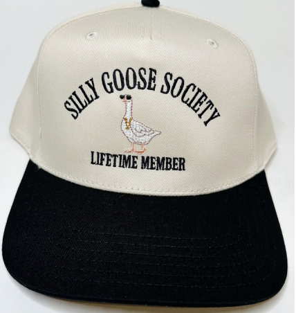 The Happiest Silly Goose Hat in Black