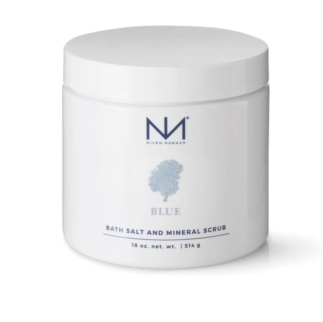 Niven Morgan Blue Bath Salt & Mineral Scrub