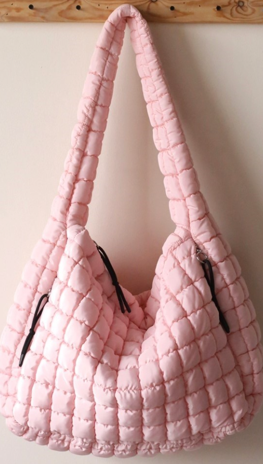 Oversized Quilted Hobo Bag