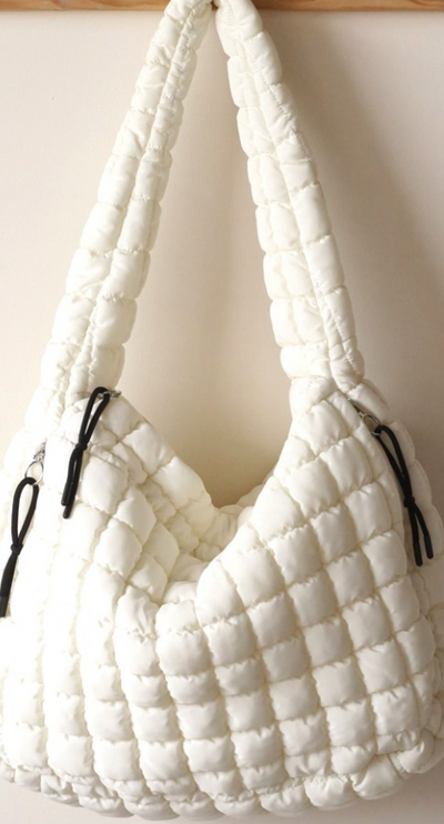 Oversized Quilted Hobo Bag