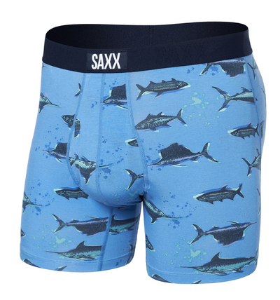 SAXX Ultra Super Soft Boxer Brief  - Fish On Sail Blue