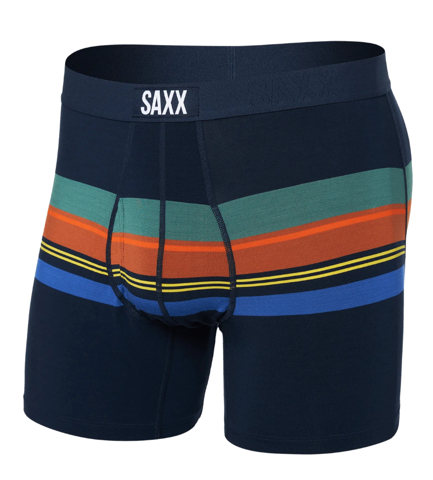 SAXX Ultra Super Soft Boxer Brief  - League Stripe Navy