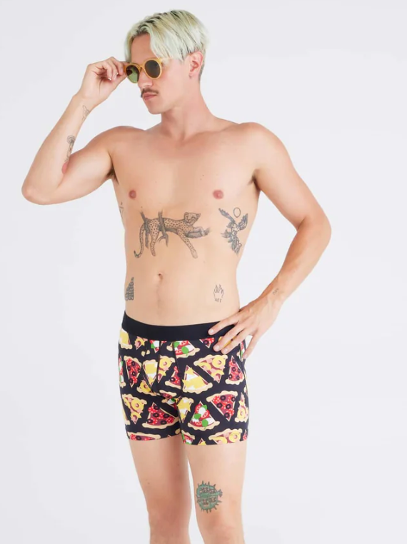 SAXX DropTemp Cooling Cotton Boxer Brief - Any Way You Slice It