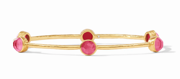 Julie Vos Milano Luxe Bangle - Iridescent Raspberry