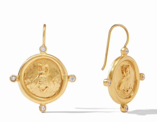 Julie Vos Bee Cameo Earring