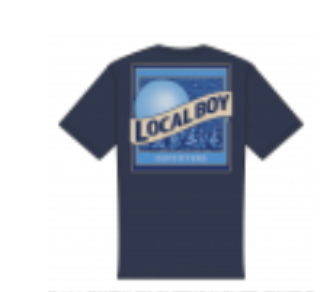 Local Boy Full Moon SS Tee in China Blue