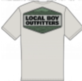 Local Boy Bottom Line SS Tee in Silver