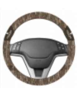 Local Boy Steering Wheel Cover in Bottomland Camo