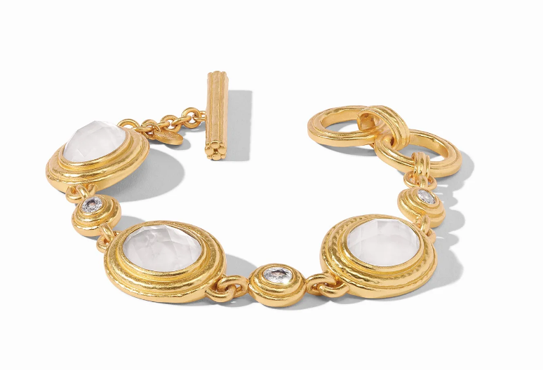 Julie Vos Tudor Stone Bracelet - Iridescent Clear Crystal