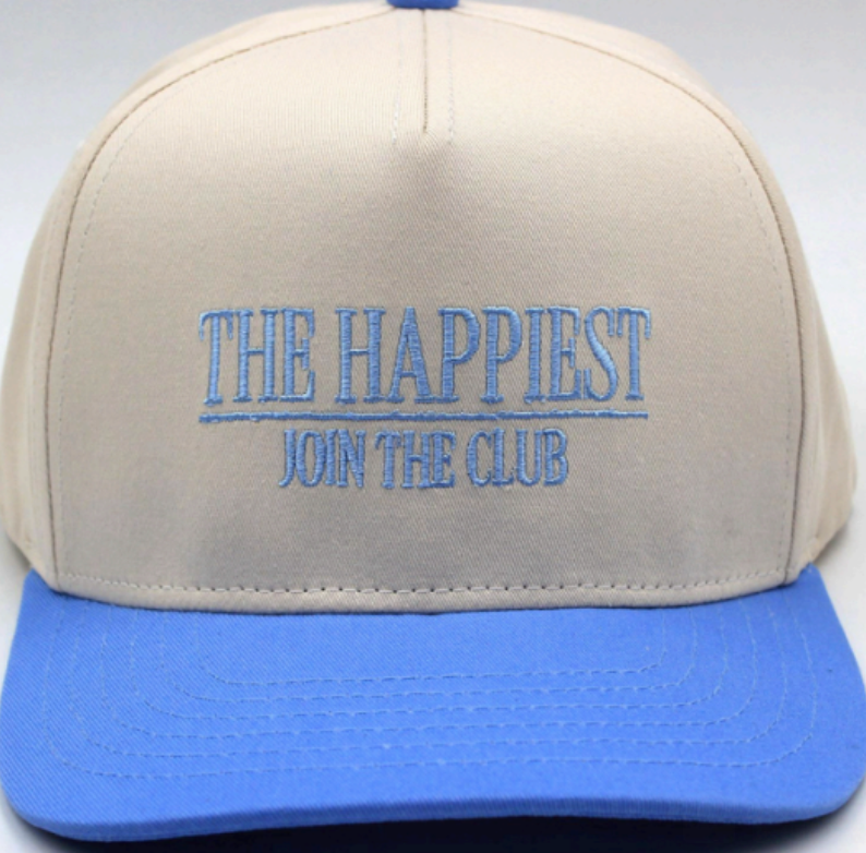 The Happiest Join The Club Hat in Baby Blue