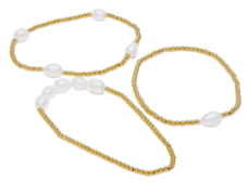 Lauren Kenzie Pearl Beaded Bracelet Set