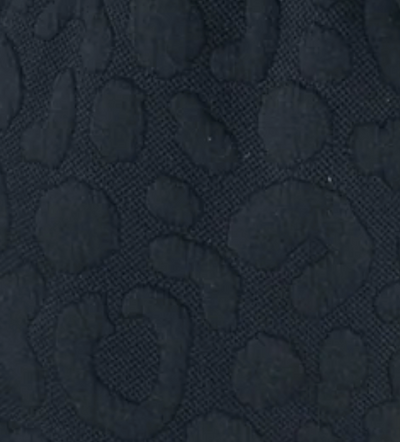 Emily McCarthy Joy Jogger in Quilt Jacquard Black Cheetah