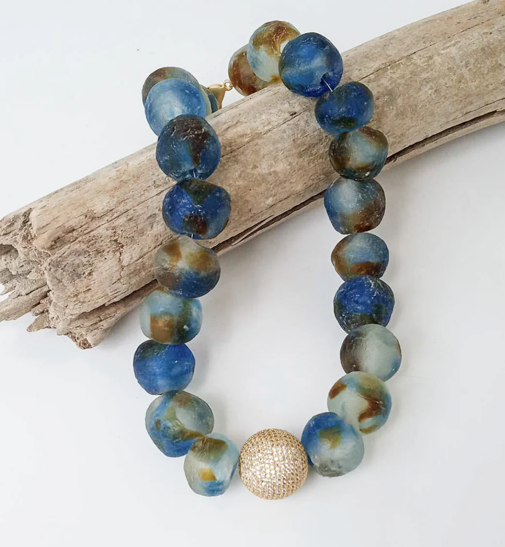 Virtue Jewelry Luxe "The Talia" Necklace - Blue Multi