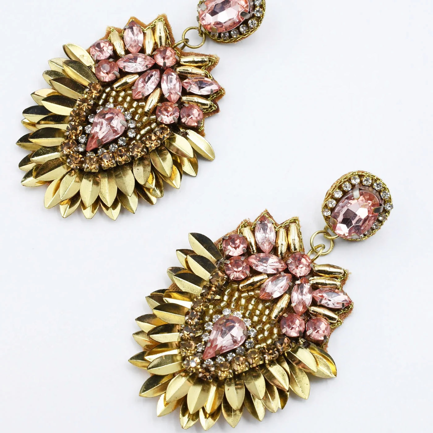 Treasure Jewels Sparkles Earrings in Pink