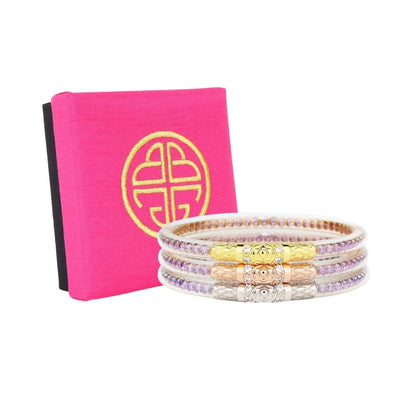 BuDhaGirl Three Queens All Weather Bangles - Lila