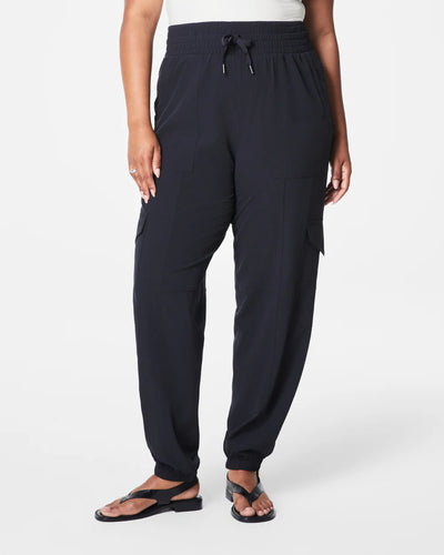 SPANX On the Move Cargo Jogger Pant- Very Black