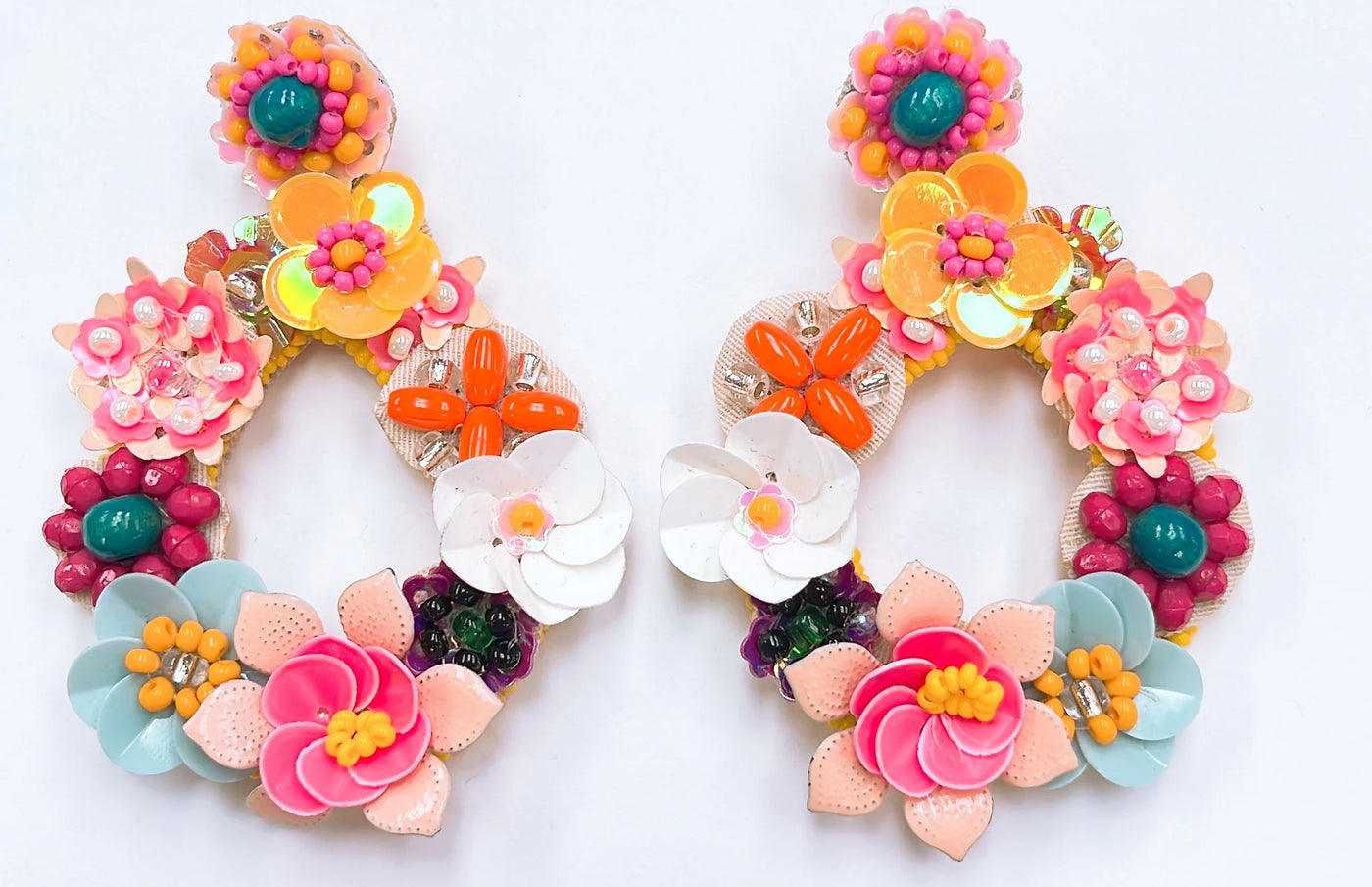 Treasure Jewels Spring Bouquet Earrings