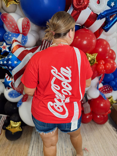 Queen of Sparkles Red Coke Logo Tee