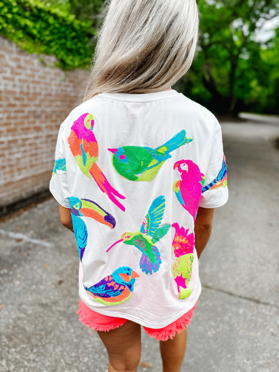 Fly x Queen of Sparkles Neon Bird Tee