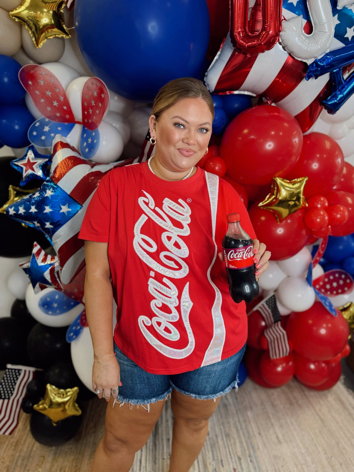 Queen of Sparkles Red Coke Logo Tee