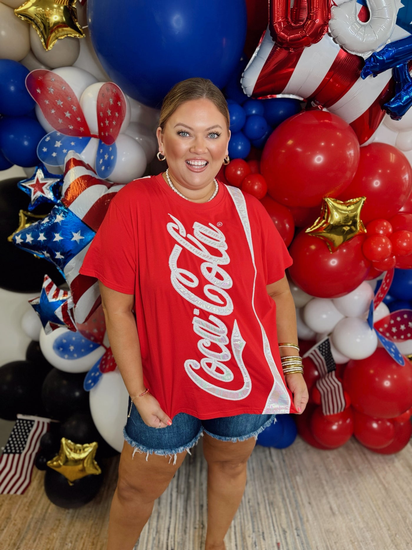 Queen of Sparkles Red Coke Logo Tee