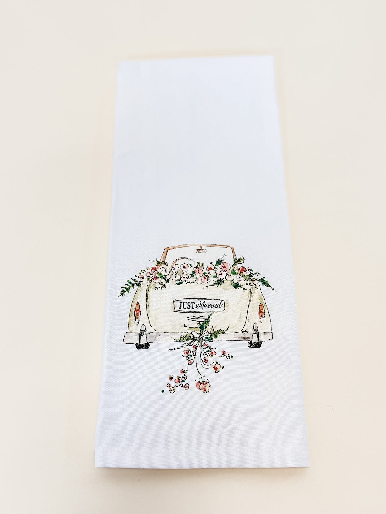 Rosanne Beck Collections Kitchen Towel Just Married Getaway Car