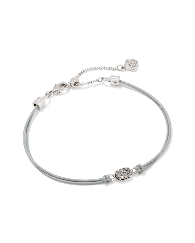 Kendra Scott Emilie Link Silver Bracelet in Platinum Drusy