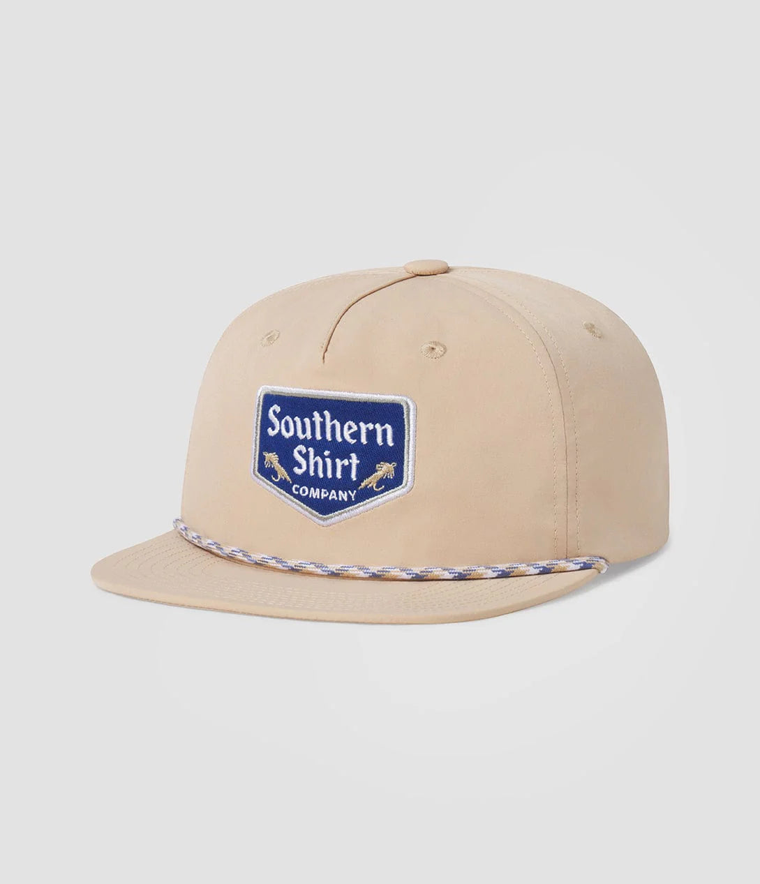 Southern Shirt Performance 5 Panel Snapback in Sesame