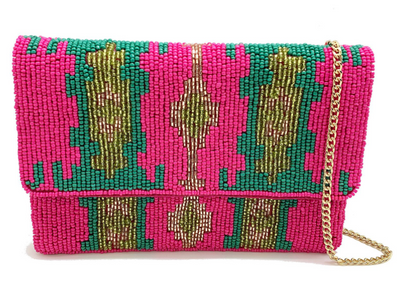 Fuchsia Mini Clutch Bag