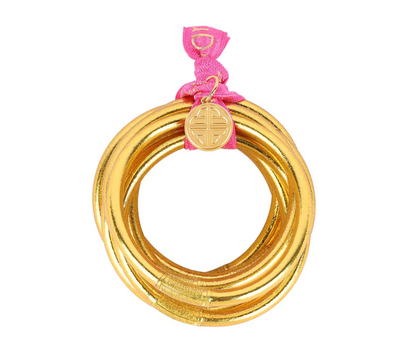 BuDhaGirl Gold All Weather Bangles (AWB) - Set of 9