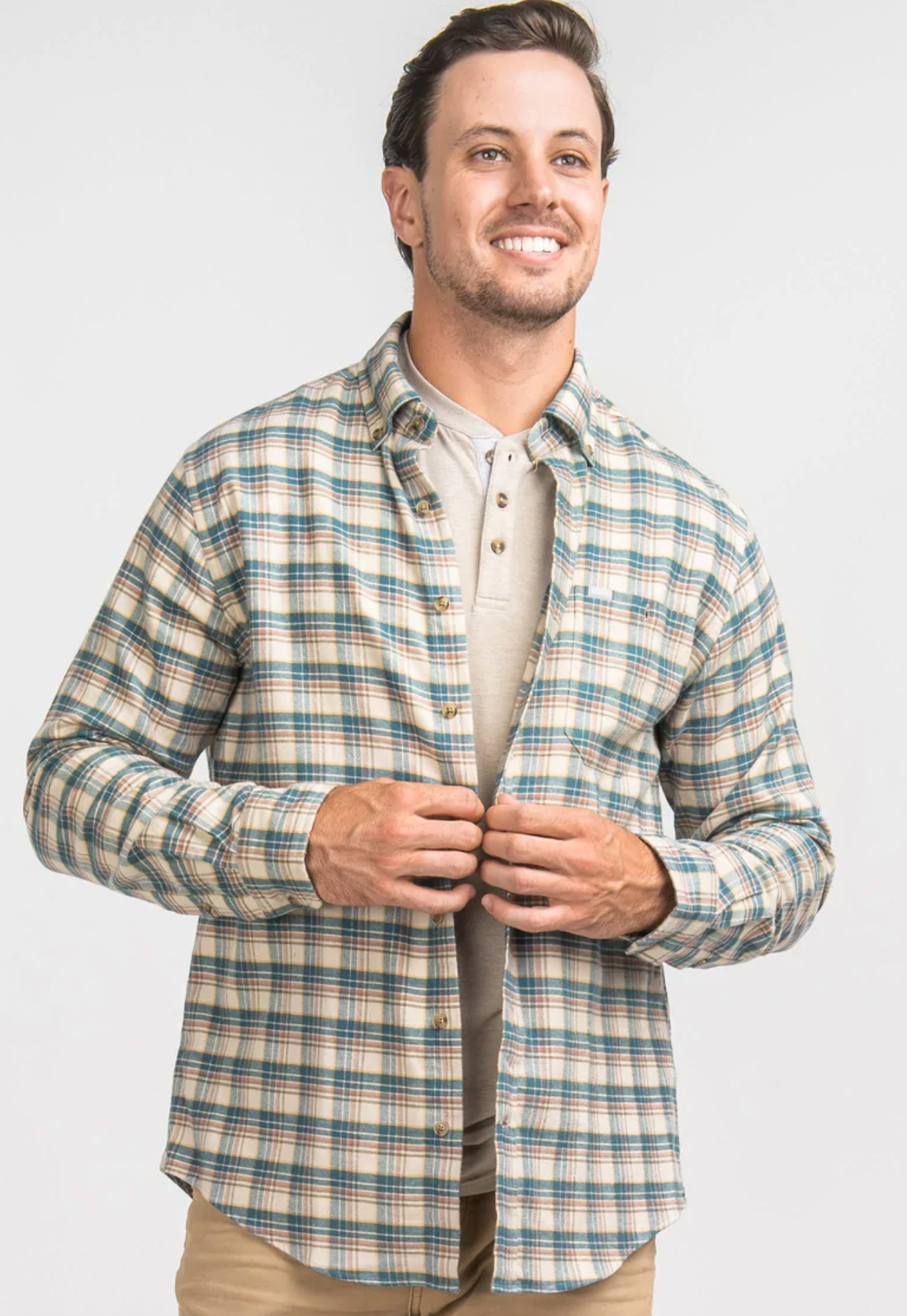 Southern Shirt Raleigh Flannel - English Khaki