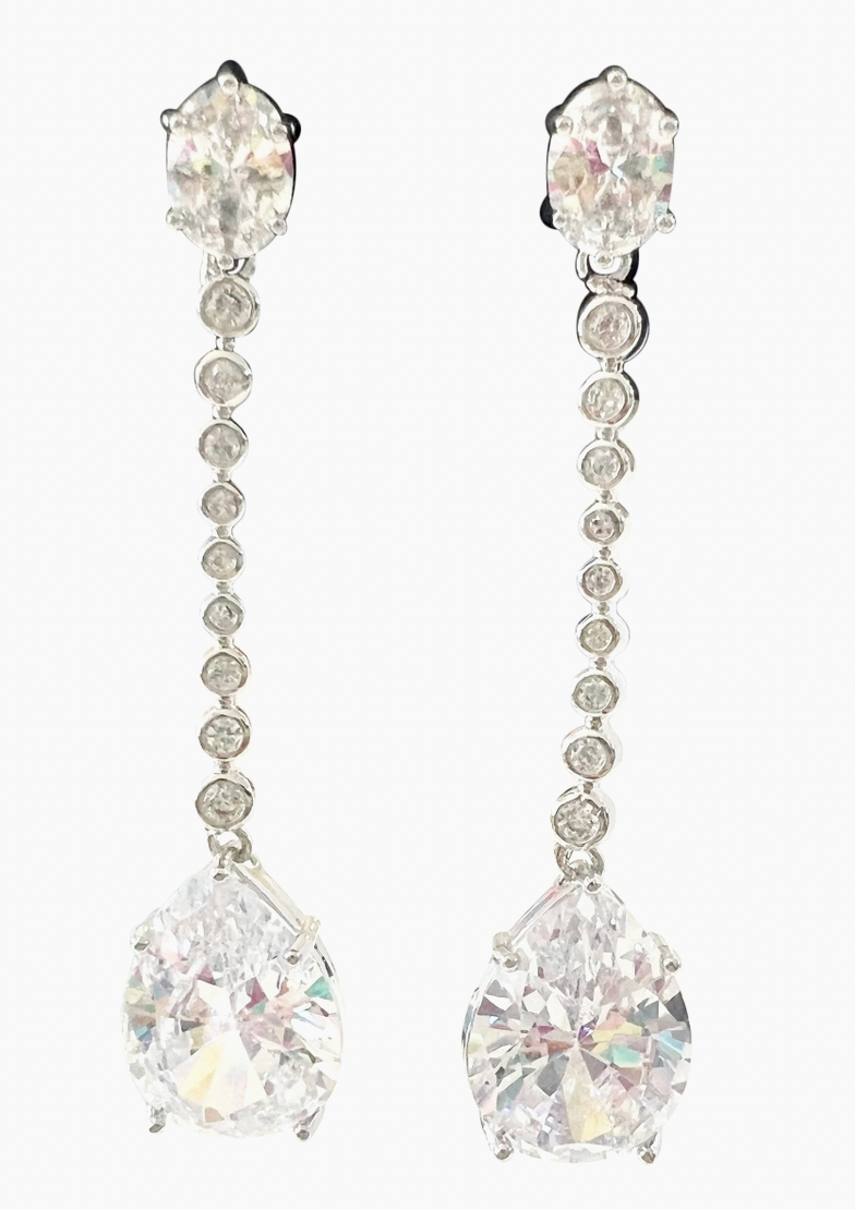 Gemelli Celeste Earrings - Clear