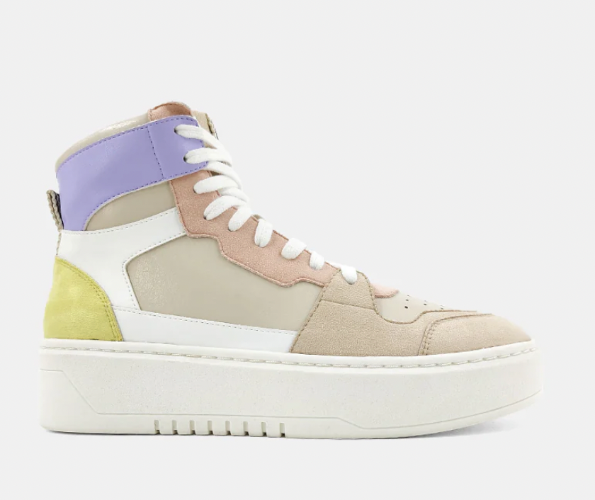 ShuShop Sinead High Top Sneakers in Lilac