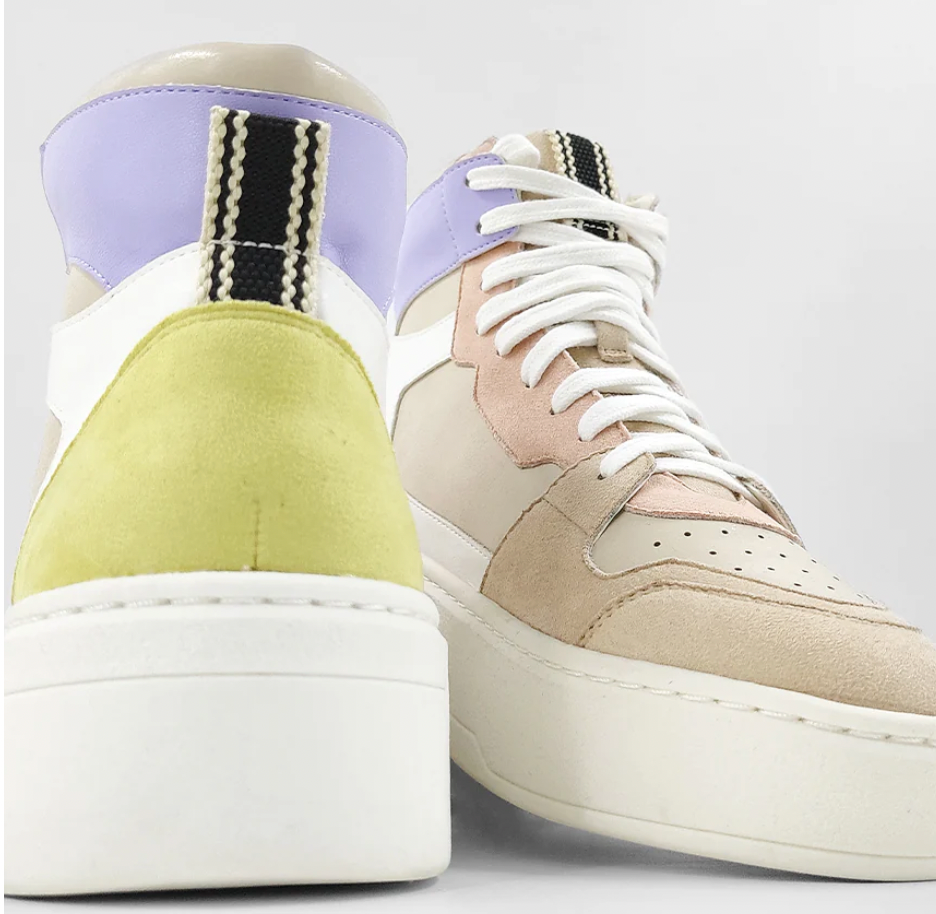 ShuShop Sinead High Top Sneakers in Lilac