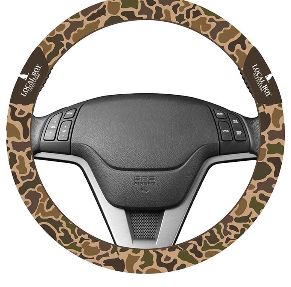 Local Boy Steering Wheel Cover - Old School Camo