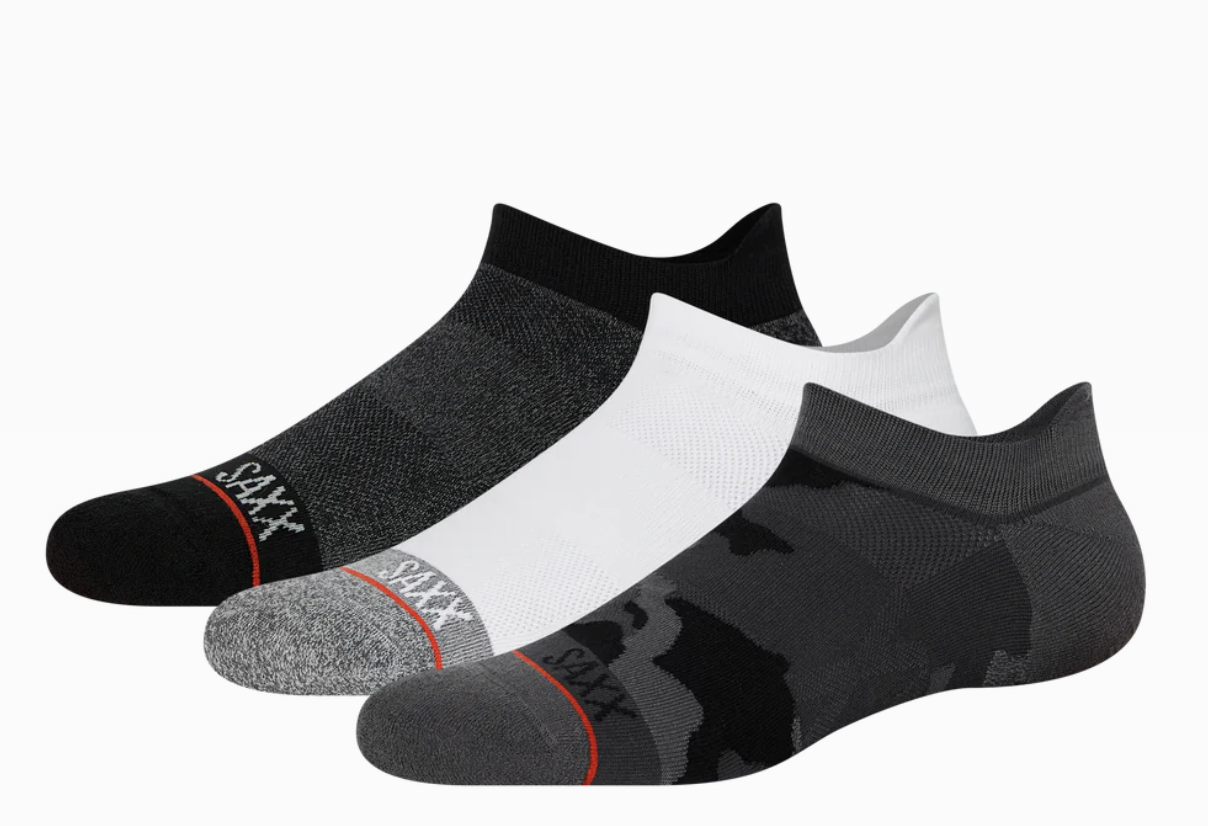 Saxx Low Show Socks (3 pk) Supercamo/Black/White