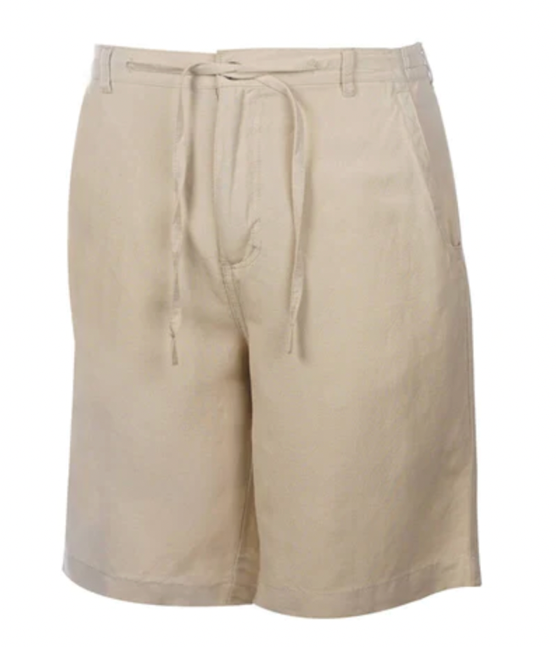 Weekender Casual Sportswear St. Bart's Men's Linen Shorts - Khaki