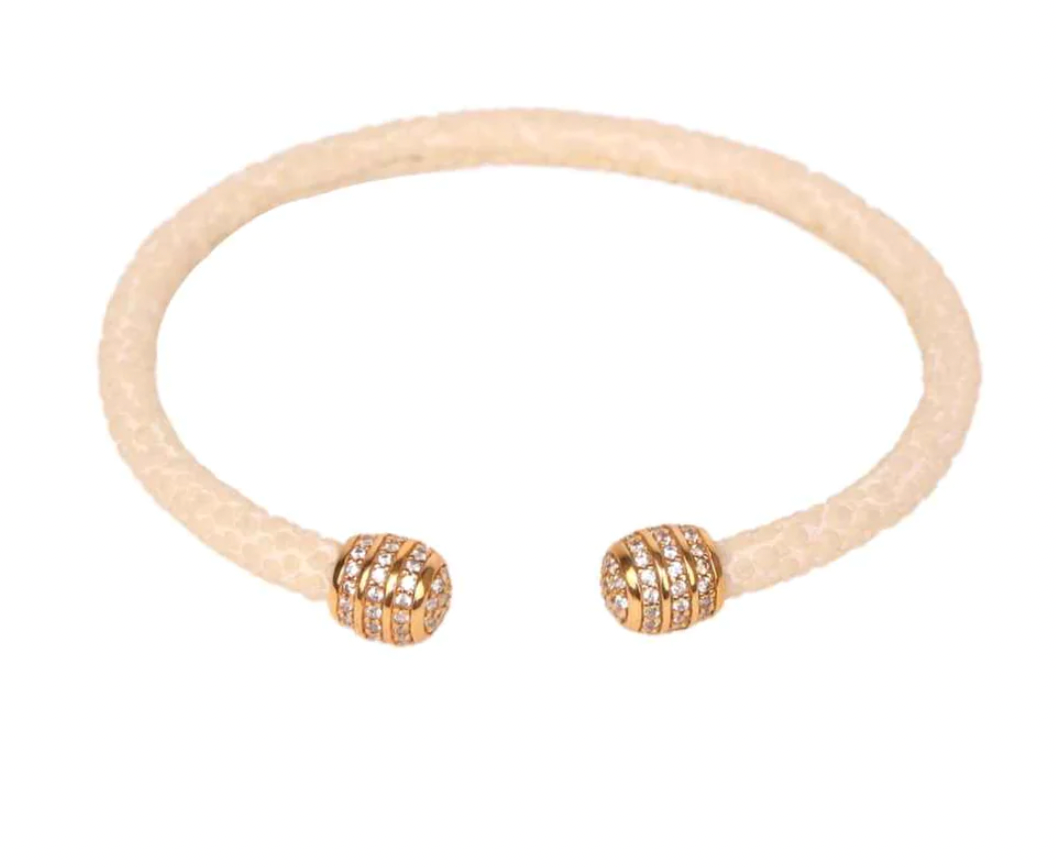 BuDhaGirl Inman Stingray Cuff - Ivory